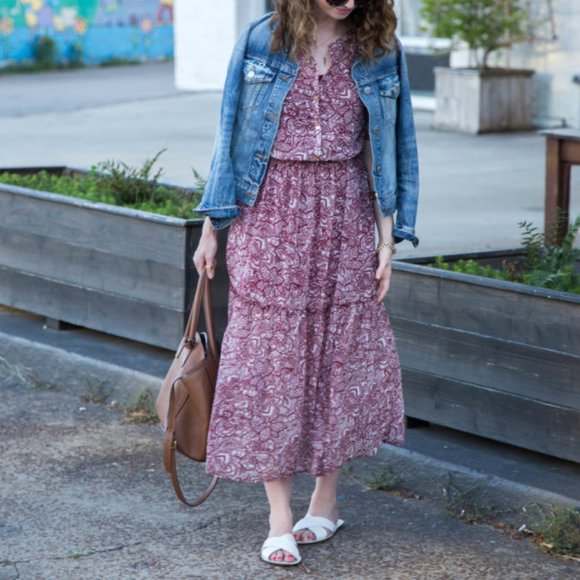 Boho Paisley Sheer Maxi Dress - Picture 7 of 8